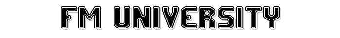 FM University font